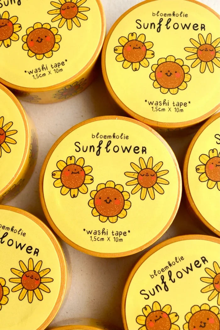 Bloemkolie - Sunflower Washi Tape