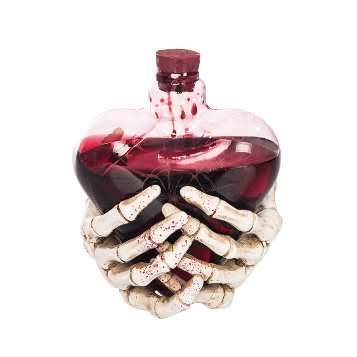 A Bloody Heart Glass Bottle.