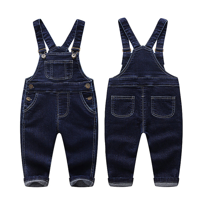 Blue Denim Dungaree Boys Girls Jeans Overalls