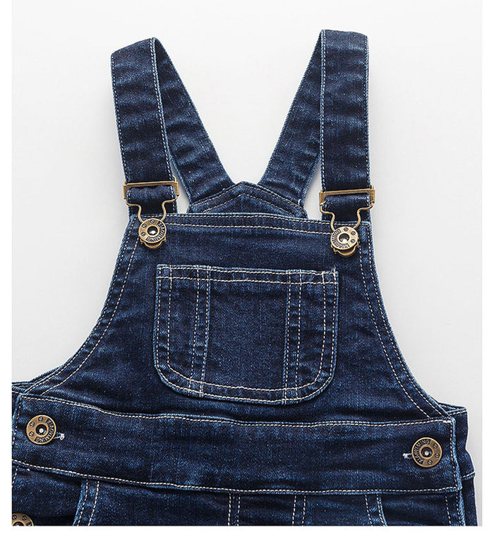 Blue Denim Dungaree Boys Girls Jeans Overalls