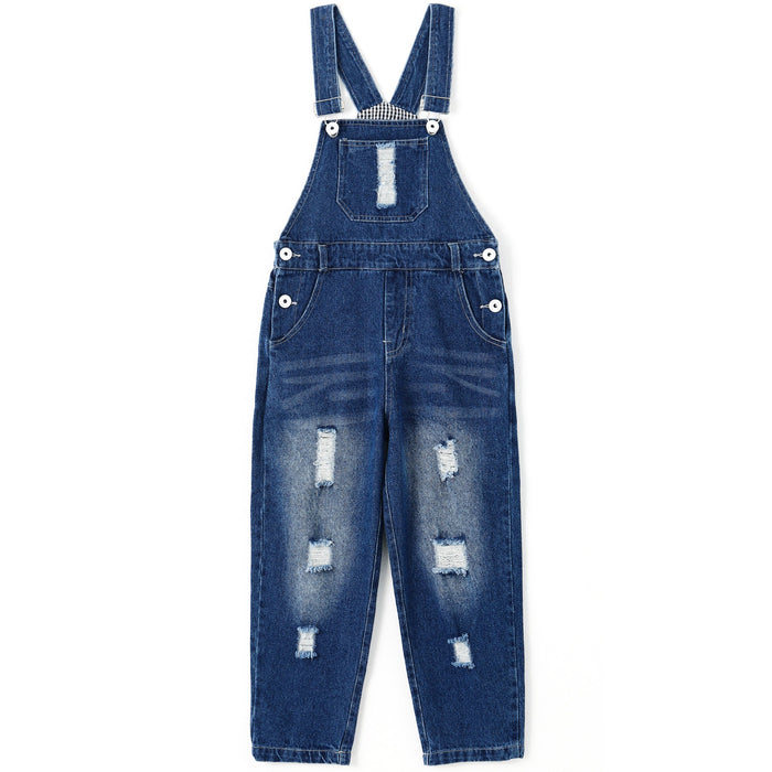 Boy&Girl Small Bib Pocket Adjustable Jean Overalls