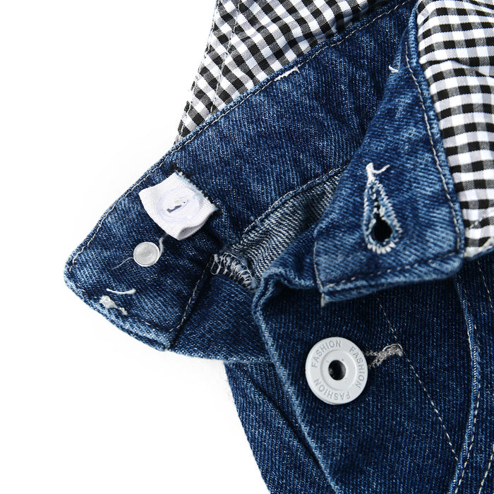 Boy&Girl Small Bib Pocket Adjustable Jean Overalls