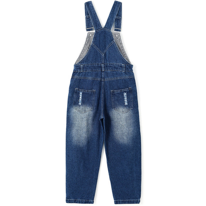 Boy&Girl Small Bib Pocket Adjustable Jean Overalls