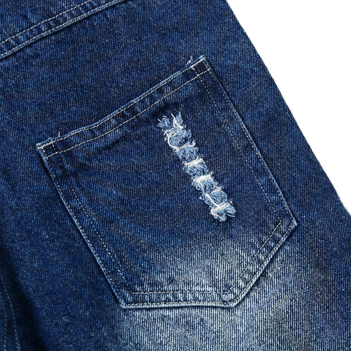 Boy&Girl Small Bib Pocket Adjustable Jean Overalls