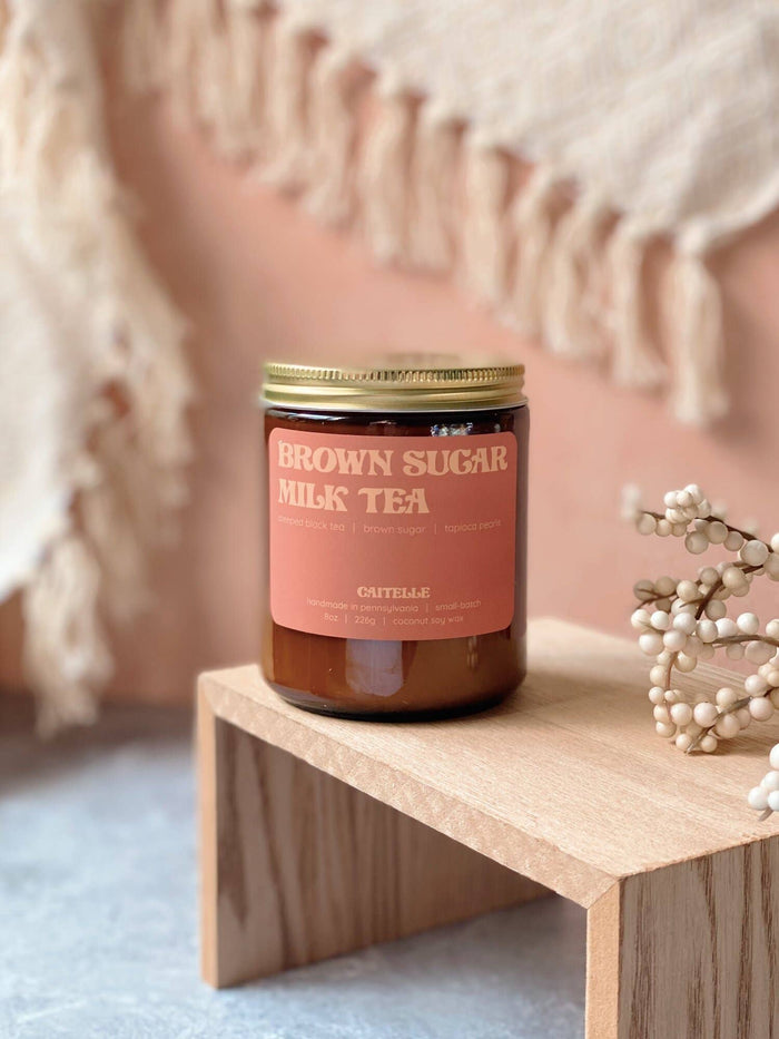 Brown Sugar Milk Tea Coconut Soy Wax Candle