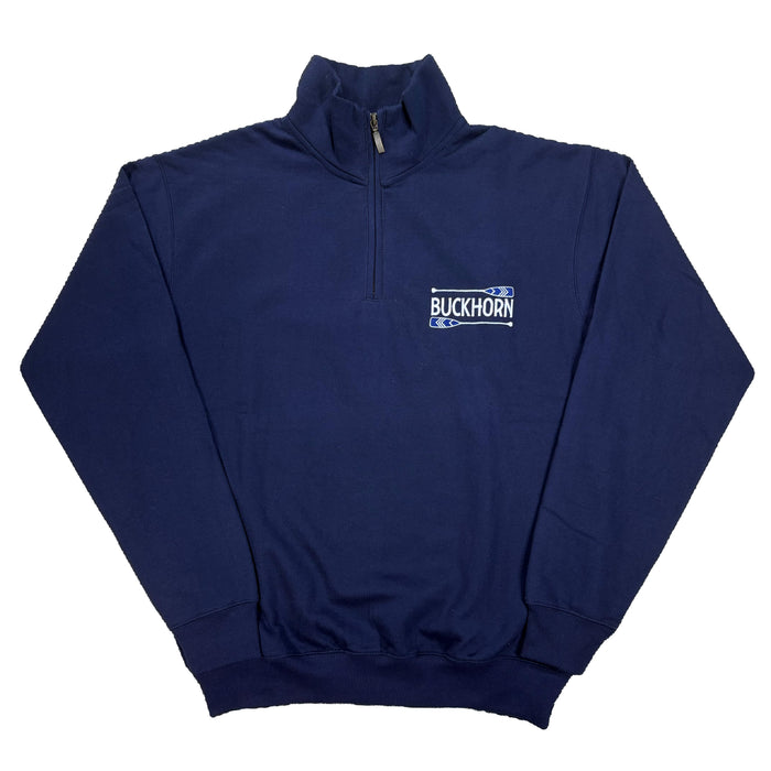 BUCKHORN 1/4 ZIP CREWNECK SWEATER