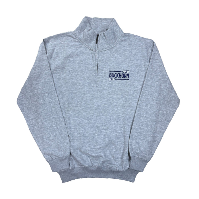 BUCKHORN 1/4 ZIP CREWNECK SWEATER