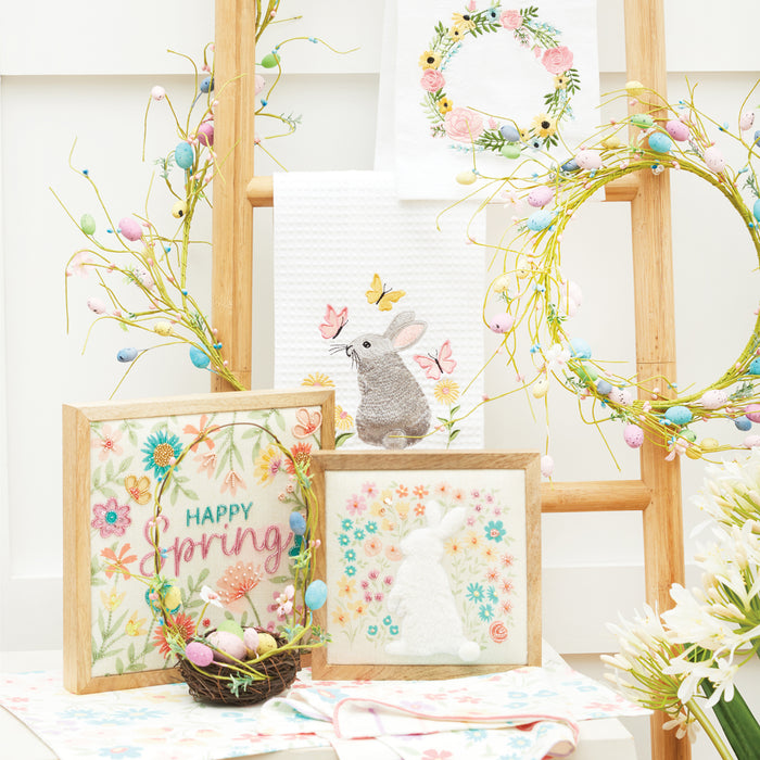A Bunny & Blooms Shadow Box.