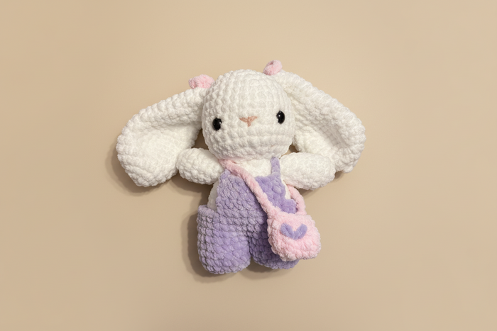 Bunny in overalls