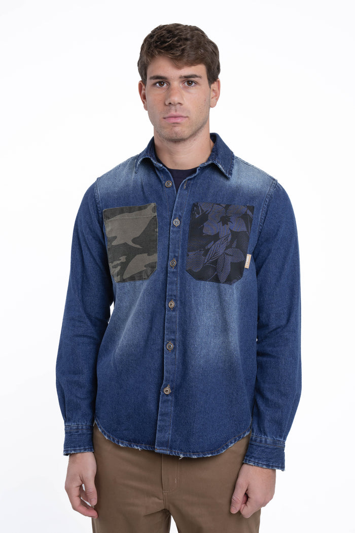 Camicia Denim loose Velvet NE03 FW26