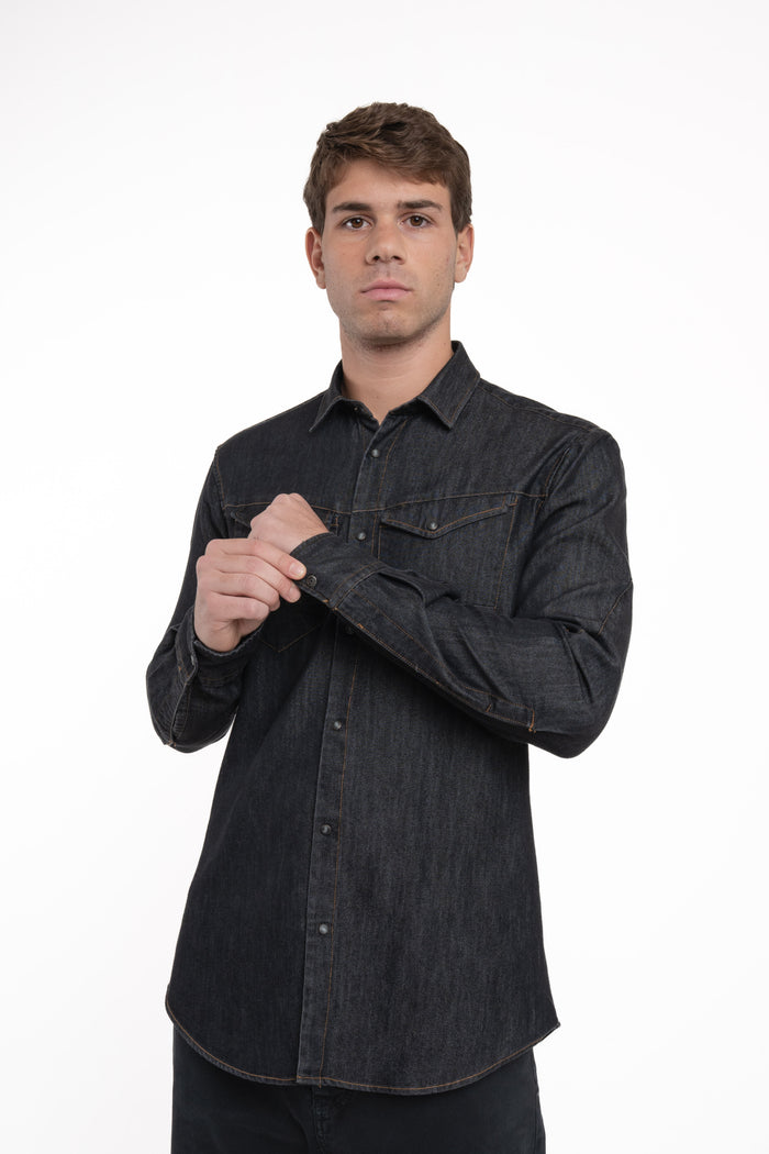 Camicia Denim regular Park BC FW26