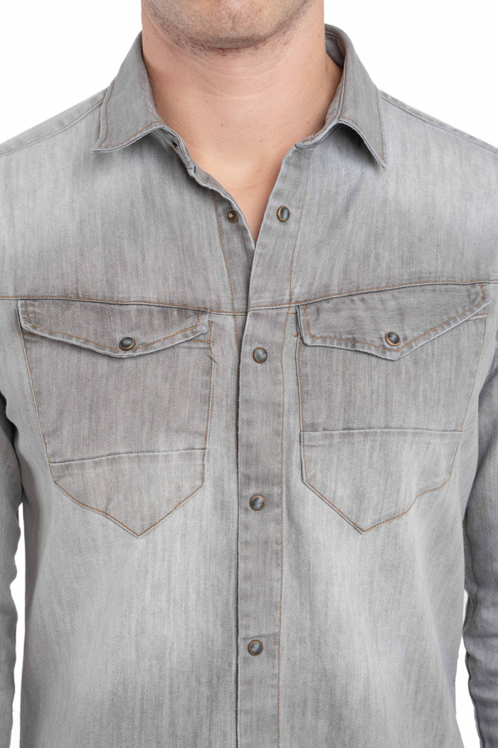 Camicia Denim regular Park Blk NE02 FW26