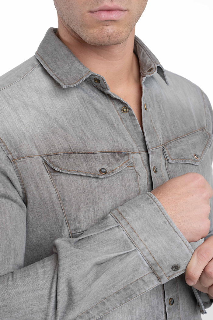 Camicia Denim regular Park Blk NE02 FW26