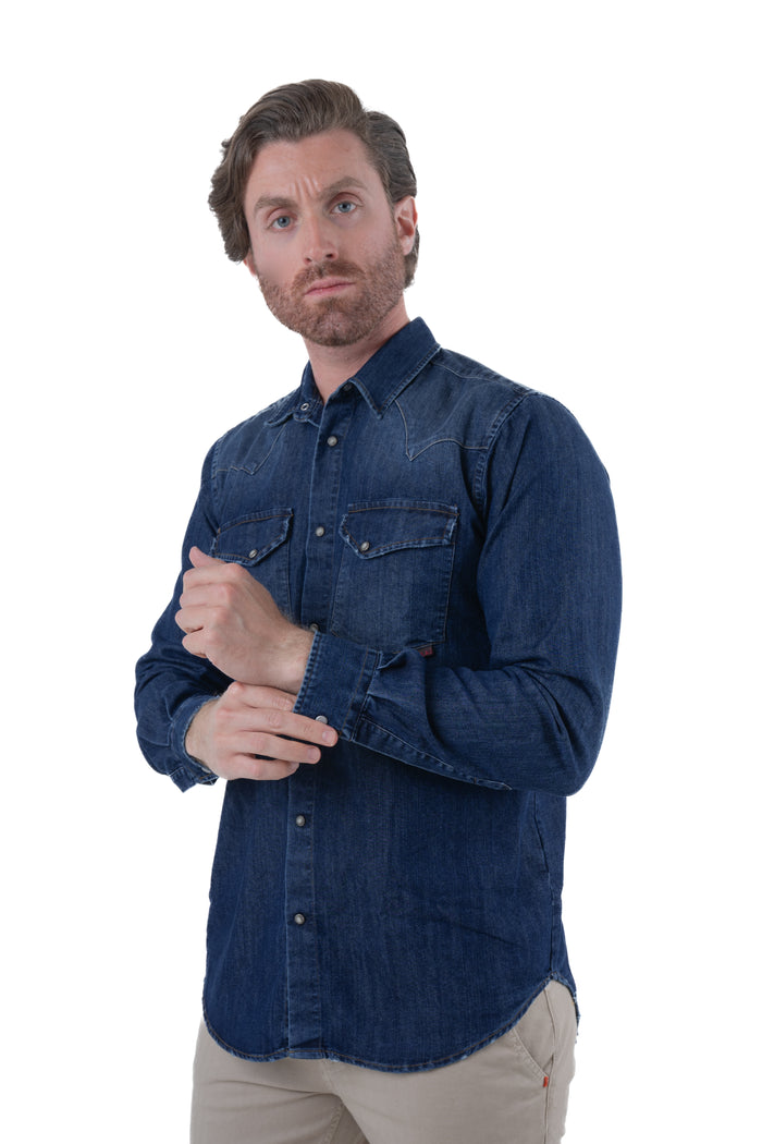 Camicia Denim regular Spy C001 Media SS25
