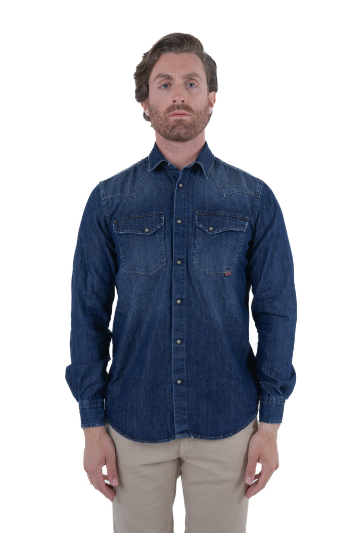Camicia Denim regular Spy C001 Media SS25