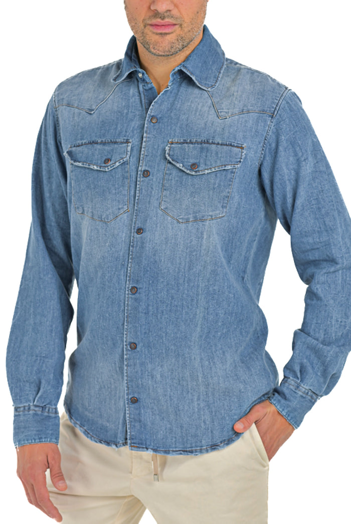 Camicia in denim regular Spy C001 Chiara SS25