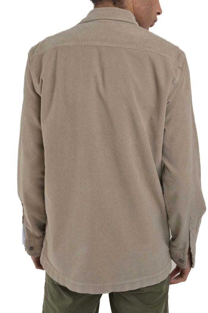 Camicia in velluto Dolomiti beige FW24/25