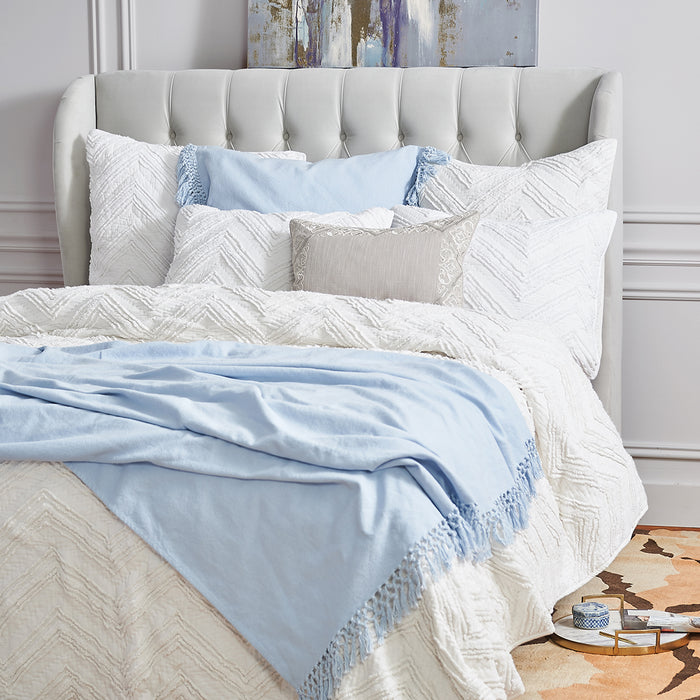 A Candlewick Dove Standard Sham.