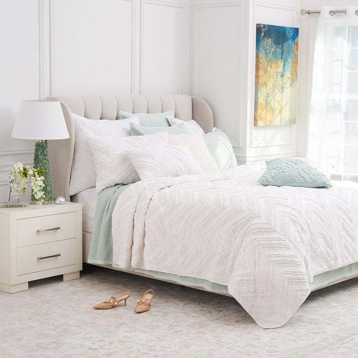 A Candlewick Dove Standard Sham.