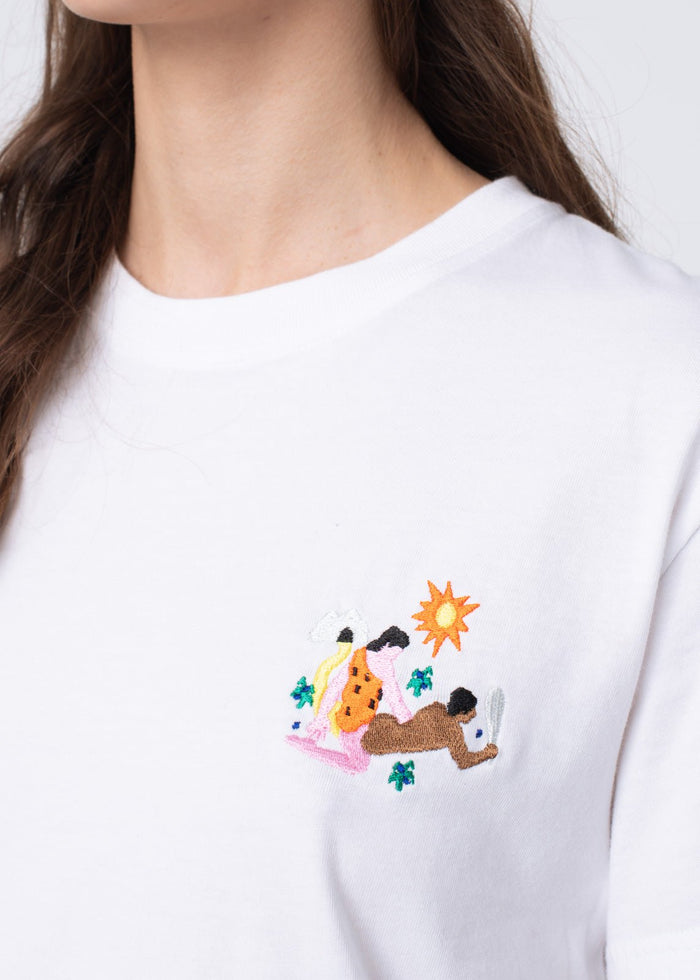 Carne Bollente - Yabba-Dabba-Do Me T-shirt - White-T-shirts-AW23ST0101