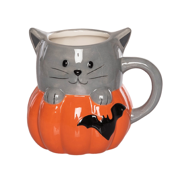 A Cat Pumpkin Mug.