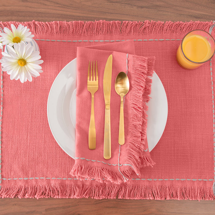 cheryl table linens table linens displayed as a coordinated tabletop setting.