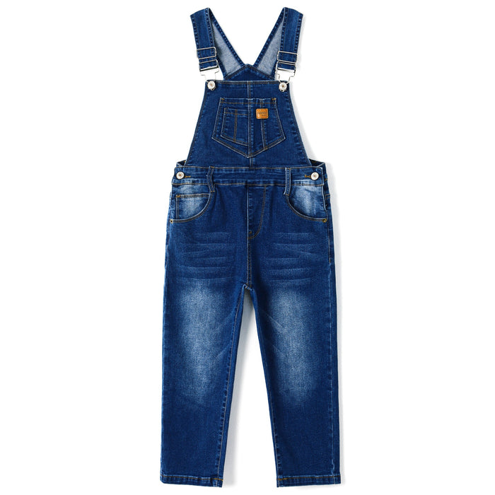 Child Denim Cute Slim Pants Jeans Overalls