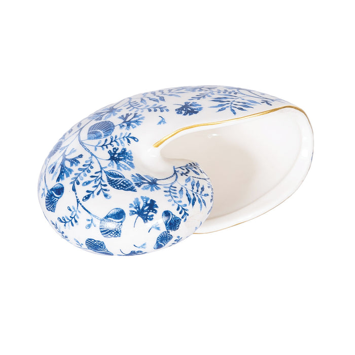 A Chinoiserie Nautilus Shell Figure.