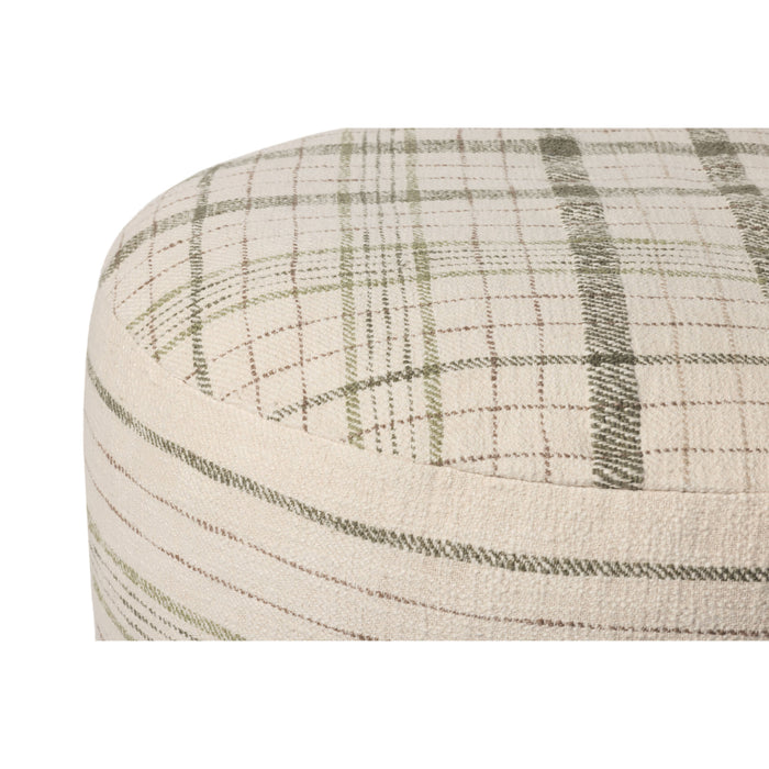 Chris Loves Julia x Loloi  Cream Pouf