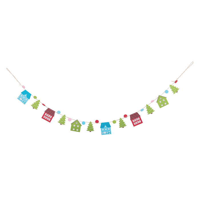 A Christmas Village Garland.