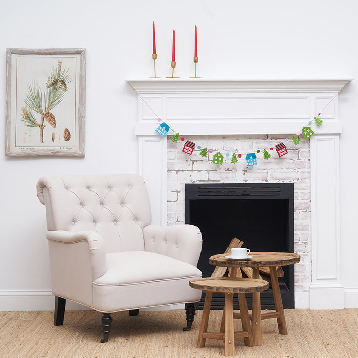 A Christmas Village Garland.