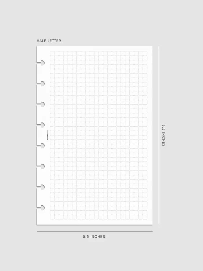 Cloth and Paper Half Letter Graph Notes 8 disc