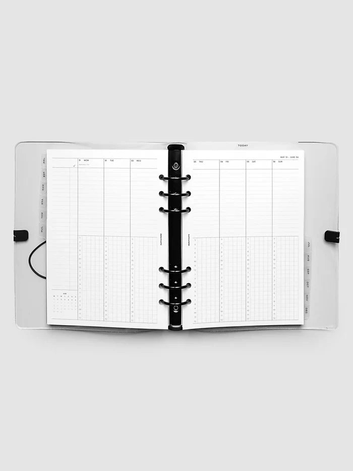 Cloth and Paper Weekly Time Block Binder Set