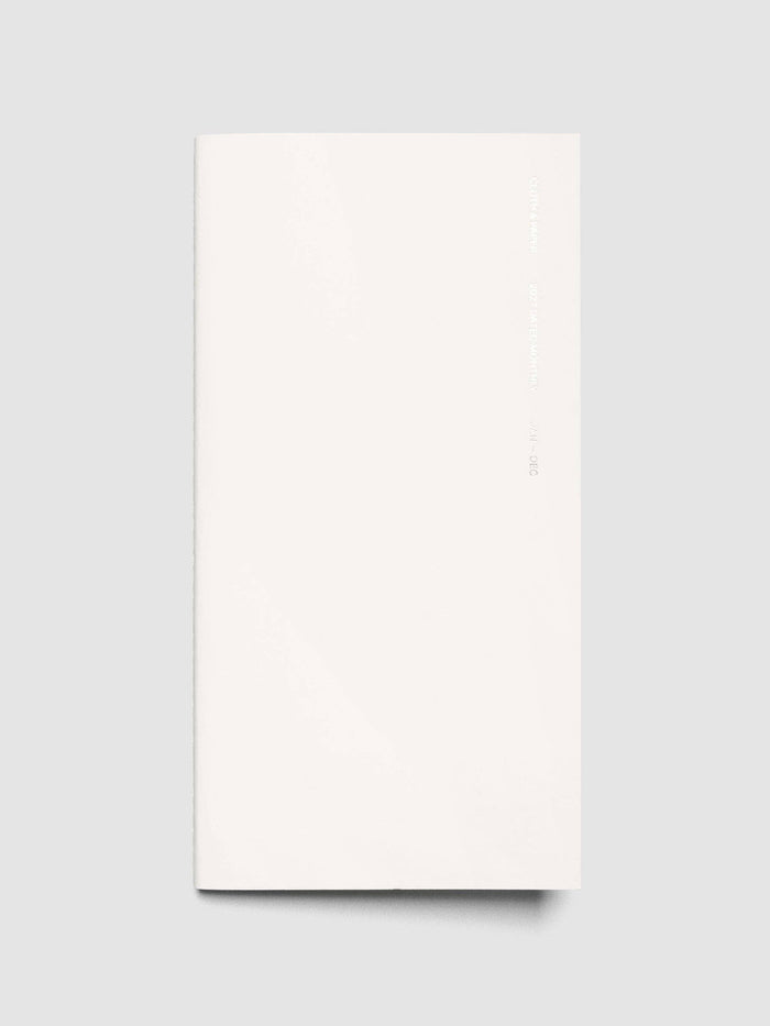 Cloth & Paper - 2027 Dated Travel Notebook | Monthly | A5 Slim