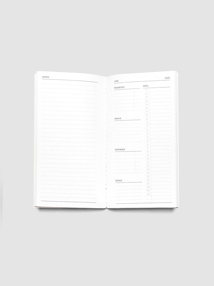 Cloth & Paper - 2027 Dated Travel Notebook | Monthly | Pocket Plus