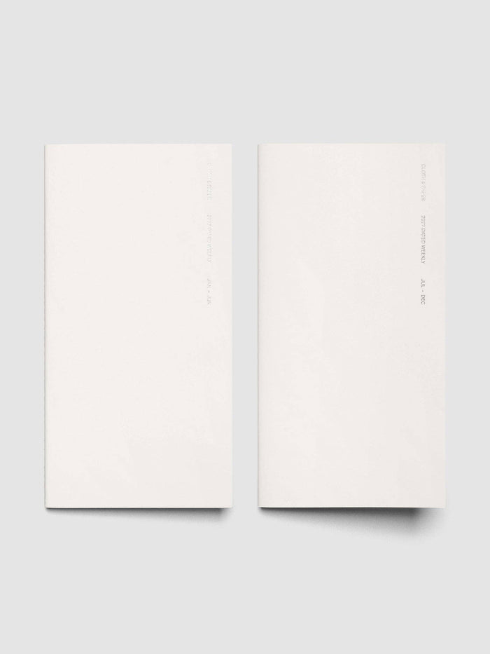 Cloth & Paper - 2027 Dated Travel Notebook Set | Weekly Horizontal | A5 Slim