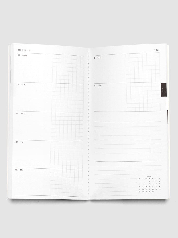 Cloth & Paper - 2027 Dated Travel Notebook Set | Weekly Horizontal | A5 Slim