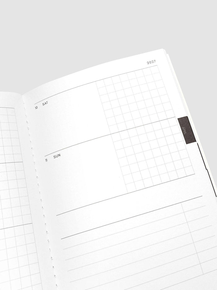 Cloth & Paper - 2027 Dated Travel Notebook Set | Weekly Horizontal | A5 Slim