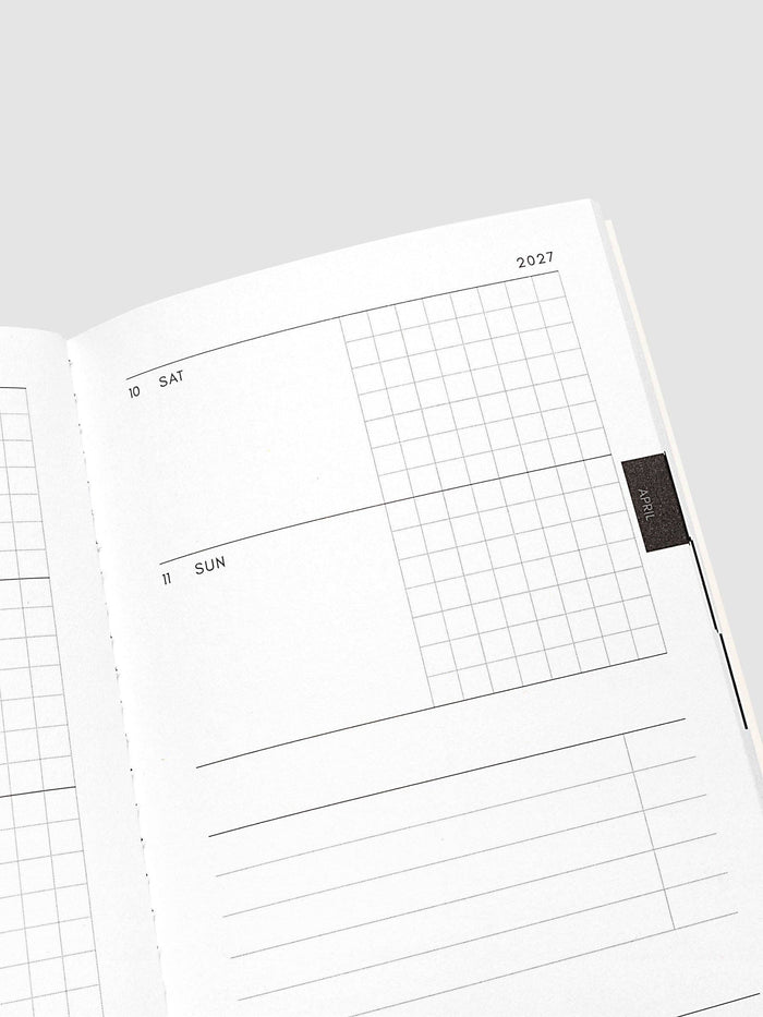 Cloth & Paper - 2027 Dated Travel Notebook Set | Weekly Horizontal | Pocket Plus