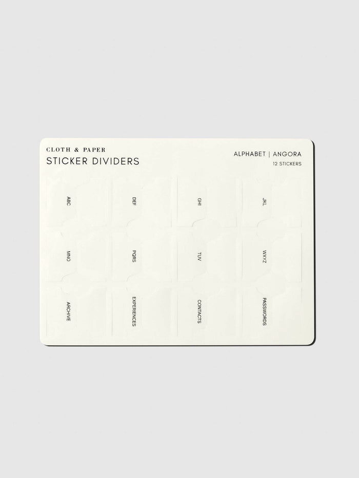 Cloth & Paper - Planner Sticker Dividers