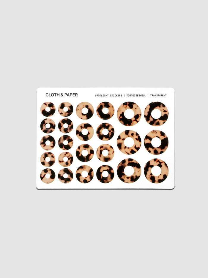 Cloth & Paper - Spotlight Stickers | Desert Tortoiseshell