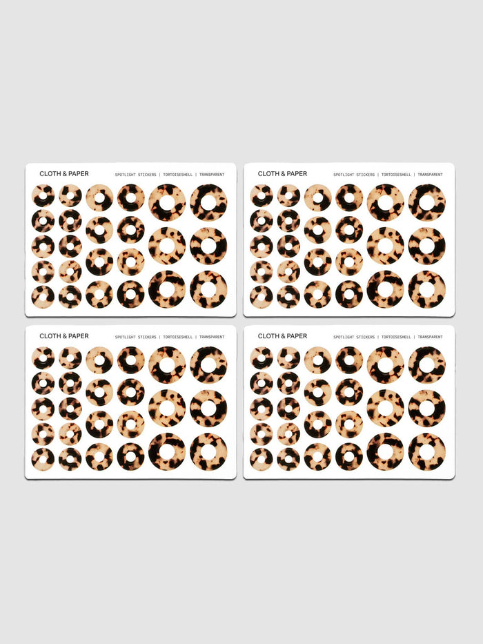 Cloth & Paper - Spotlight Stickers | Desert Tortoiseshell