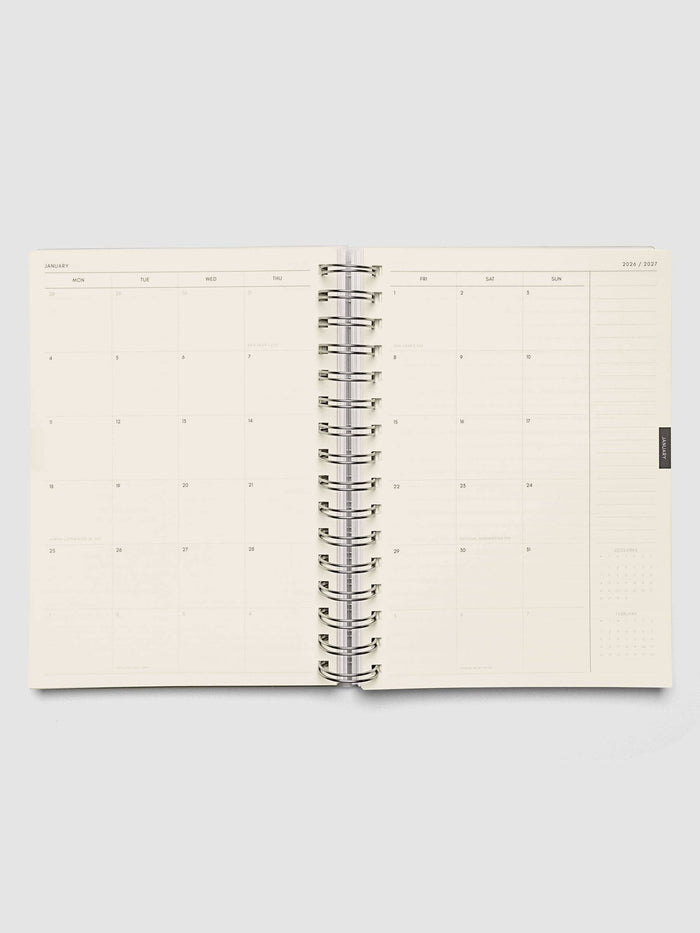 Cloth & Paper - Weekly Horizontal Spiral Notebook | 2026-2027 Academic Year
