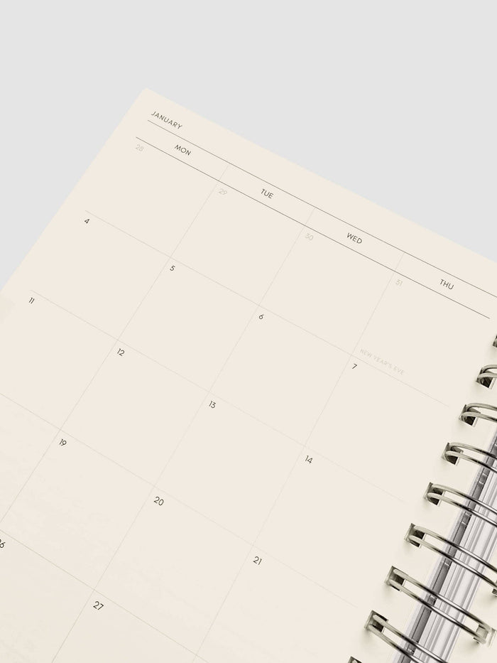 Cloth & Paper - Weekly Horizontal Spiral Notebook | 2026-2027 Academic Year