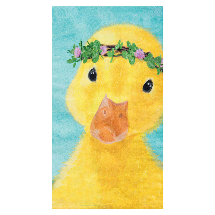 A Clover Duckling Printed Kitchen Towel.