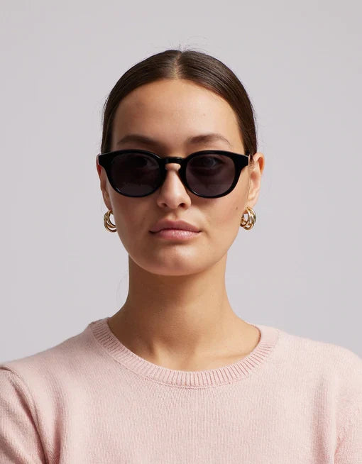 Colorful Standard - Sunglass 12 - Deep Black Solid/Black - Lunettes de soleil