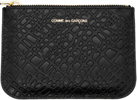 Comme Des Garçons - Wallet - Embossed Roots - Black - SA8100ER-Accessoires-SA8100ER