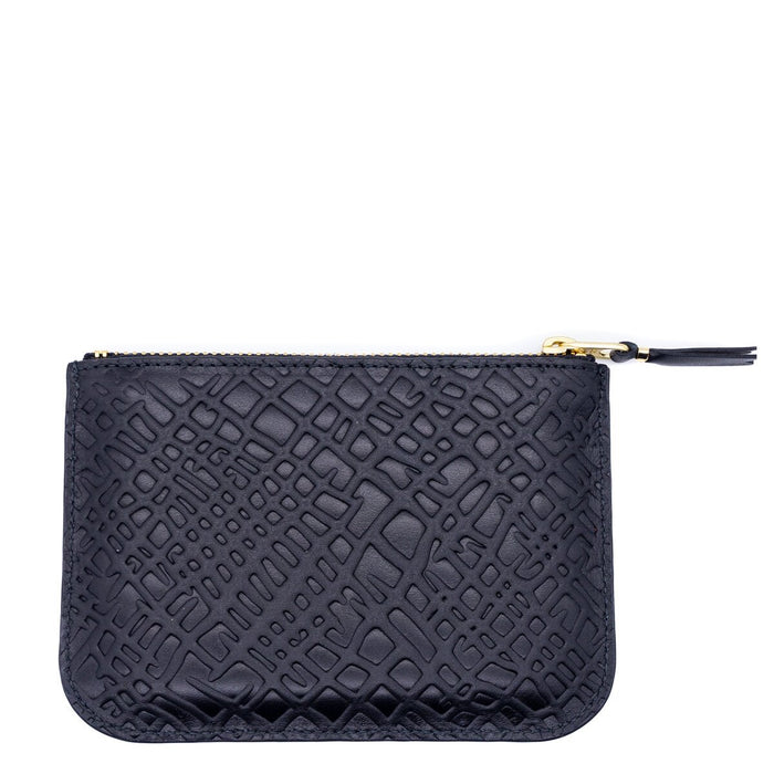 Comme Des Garçons - Wallet - Embossed Roots - Black - SA8100ER-Accessoires-SA8100ER