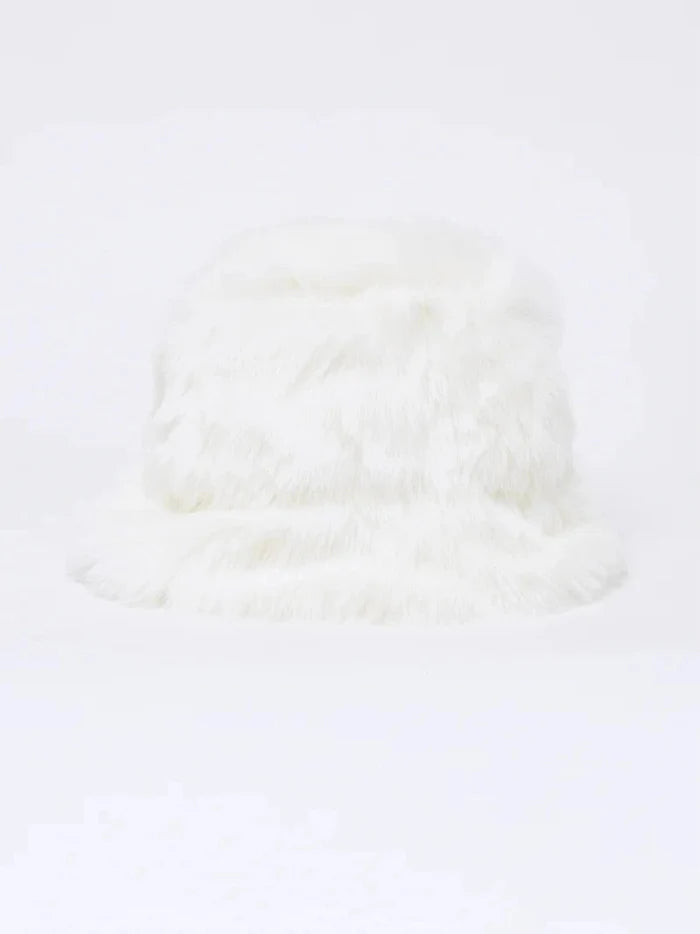 Comme des Garçons SHIRT - Bob Fausse Fourrure - Blanc-Casquette-