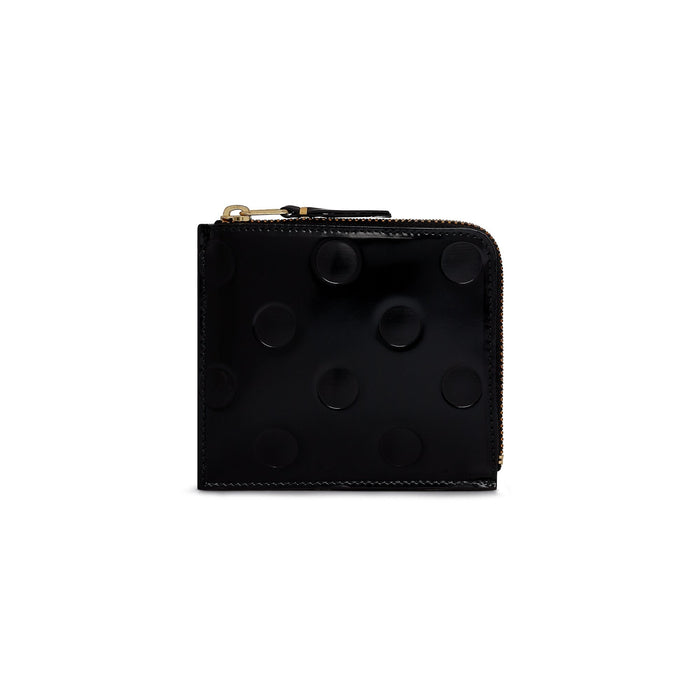 Comme des Garçons Wallet - Polka Dots Embrossed - Black - SA3100NE-Accessoires-SA3100NE